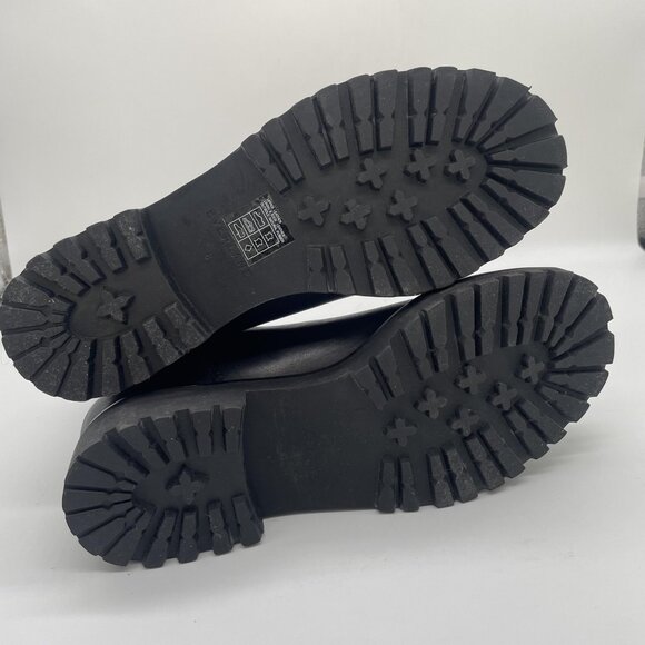 NEW Everlane Boots Womens Size 8 Black Leather Chelsea Lug Sole Ankle Pull On - Picture 11 of 14